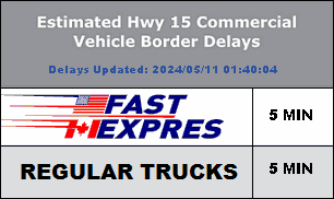 Estimated Commercial Vehicles Crossing Delays