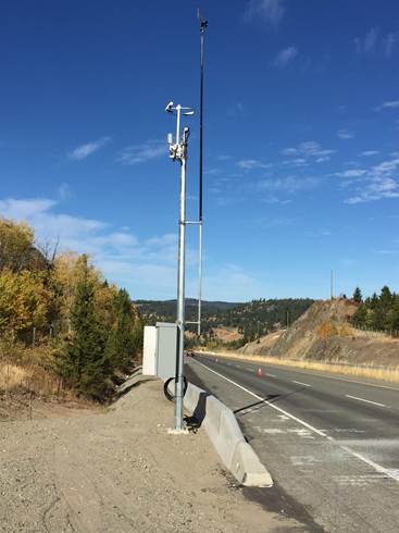 Next generation station at Pothole Lake on Hwy 97C